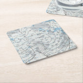 National Weather Map Rechteckiger Pappuntersetzer (angewinkelt)