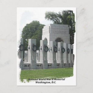 National World War II Postkarte