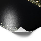 National Xmas Tree & Washington Monument at Night Fotodruck (Ecke)