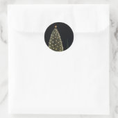 National Xmas Tree & Washington Monument at Night Runder Aufkleber (Tasche)