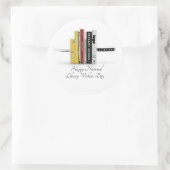 Nationalbibliothek-Arbeitskraft-' Tag Runder Aufkleber (Tasche)