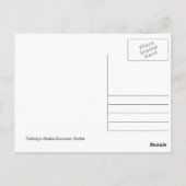 Nationalbibliothek, Hafen von Spanien, Trinidad Po Postkarte (Rückseite)