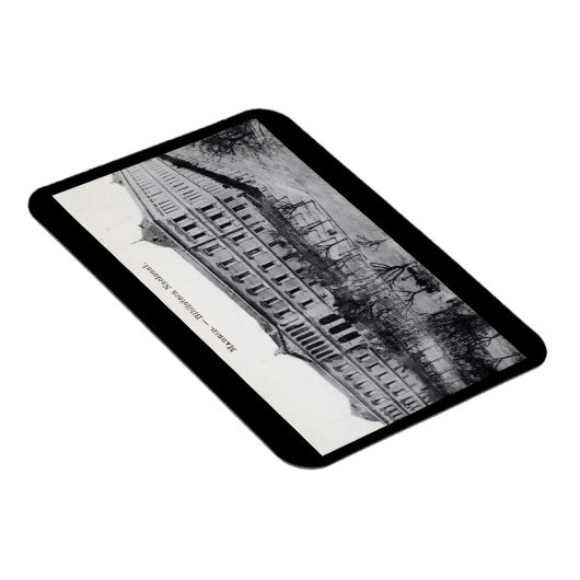 Nationalbibliothek, Madrid, Spanien Vintager Stil Magnet (Rechte Seite)