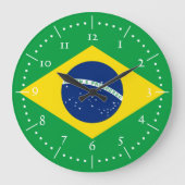 Nationalbrazil Große Wanduhr (Vorderseite)