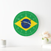 Nationalbrazil Große Wanduhr (Zuhause)