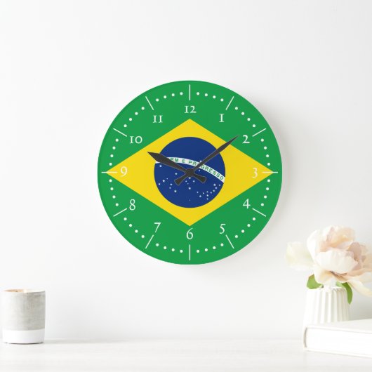 Nationalbrazil Große Wanduhr (Zuhause)