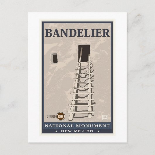 Nationaldenkmal Bandelier 1 Postkarte (Vorderseite)