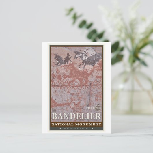 Nationaldenkmal Bandelier 1 Postkarte (Stehend Vorderseite)