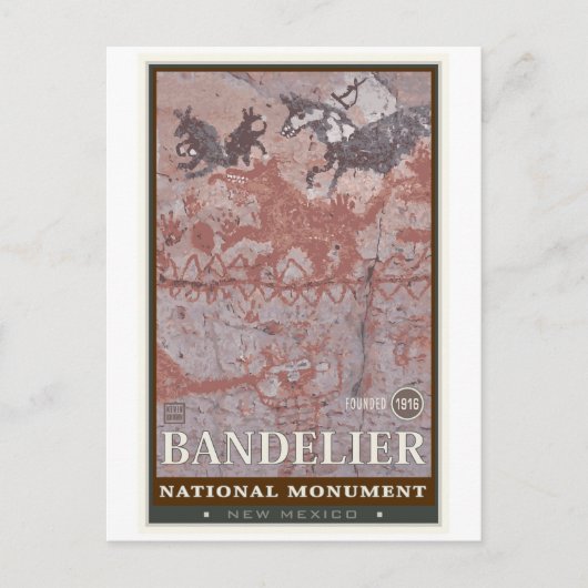 Nationaldenkmal Bandelier 1 Postkarte (Vorderseite)