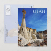 Nationaldenkmal der Großen Treppe Escalante, Utah Postkarte (Vorne/Hinten)