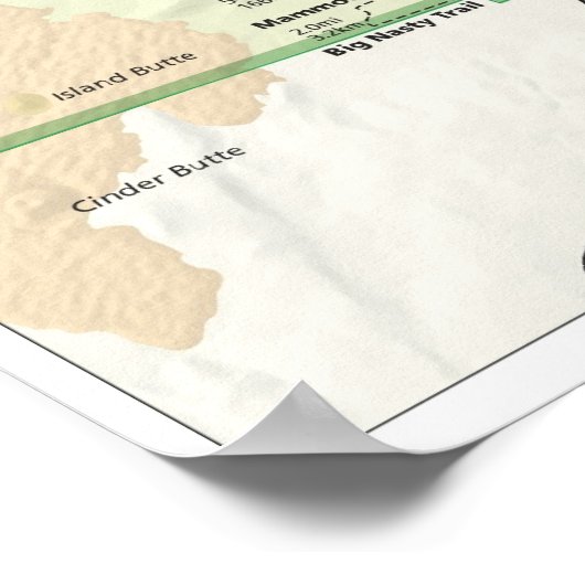 Nationaldenkmal der Lava Beds Poster (Ecke)