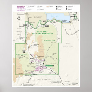 Nationaldenkmal der Lava Beds Poster