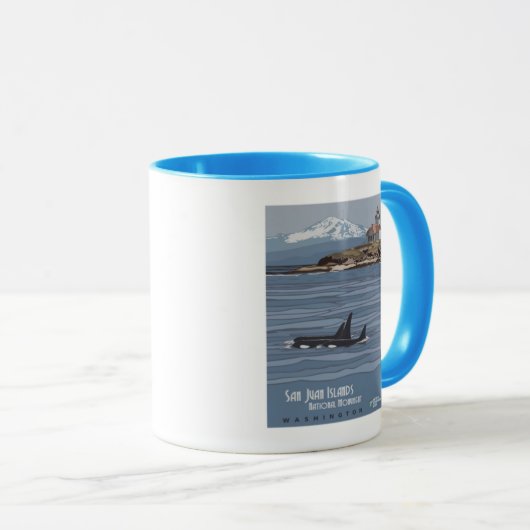 Nationaldenkmal der San Juan-Inseln Tasse (VorderseiteRechts)