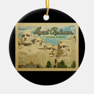 Nationaldenkmal des Mount Rushmore Keramik Ornament