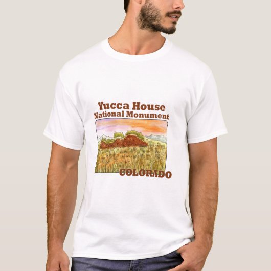 Nationaldenkmal des Yucca House, Colorado T-Shirt (Vorderseite)