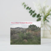 Nationaldenkmal des Yucca House Postkarte (Stehend Vorderseite)