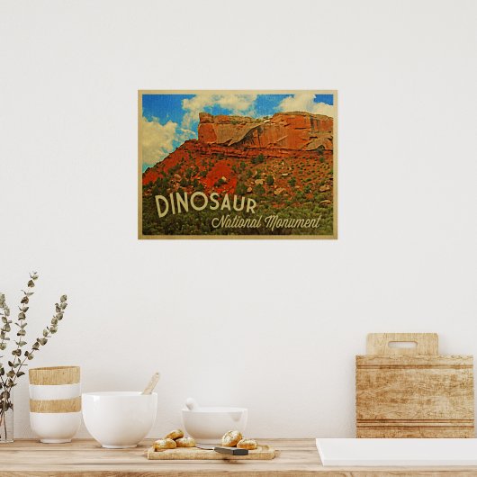 Nationaldenkmal Dinosaur Poster (Küche)