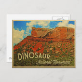 Nationaldenkmal Dinosaur Postkarte (Vorne/Hinten)
