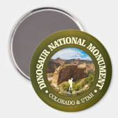 Nationaldenkmal Dinosaurier (NM) Magnet (Vorderseite/Rückseite)