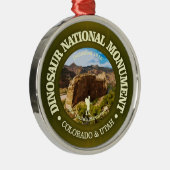 Nationaldenkmal Dinosaurier (NM) Ornament Aus Metall (Rechts)