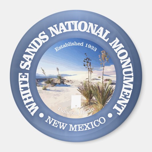 Nationaldenkmal für Weißsand Magnet (Vorne)