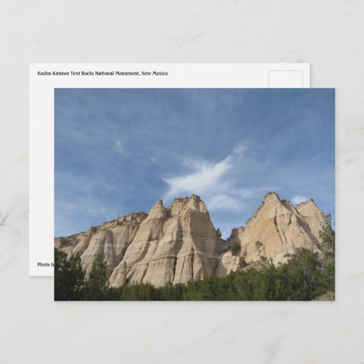 Nationaldenkmal Kasha-Katuwe Zelt Rocks Postkarte (Vorne/Hinten)