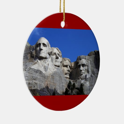 Nationaldenkmal Mount Rushmore Keramik Ornament (Rechts)