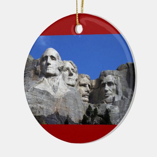 Nationaldenkmal Mount Rushmore Keramik Ornament (Links)