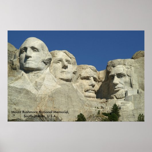 Nationaldenkmal Mount Rushmore Poster (Vorne)