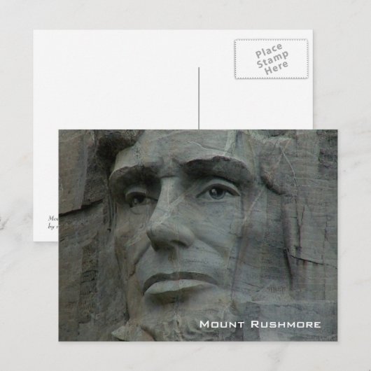 Nationaldenkmal Mount Rushmore Postkarte (Vorne/Hinten)