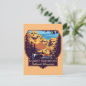 Nationaldenkmal Mount Rushmore Postkarte (Stehend Vorderseite)