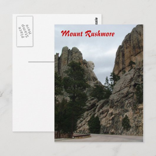 Nationaldenkmal Mount Rushmore Postkarte (Vorne/Hinten)