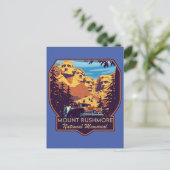 Nationaldenkmal Mount Rushmore Postkarte (Stehend Vorderseite)