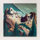 Nationaldenkmal Mount Rushmore Puzzle (Vertikal)