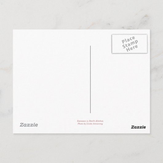 Nationaldenkmal von Colorado Postkarte (Rückseite)