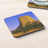 Nationaldenkmal von Devils Tower in Wyoming Getränkeuntersetzer (Linke Seite)