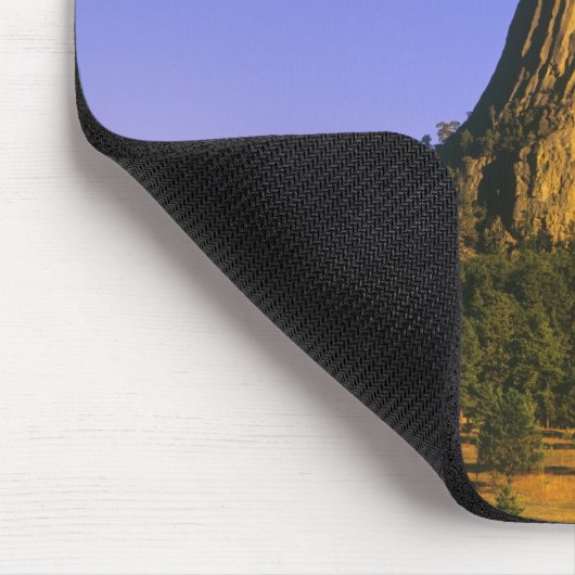 Nationaldenkmal von Devils Tower in Wyoming Mousepad (Ecke)