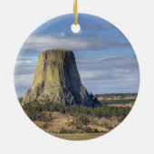 Nationaldenkmal von Devils Tower Keramikornament (Hinten)