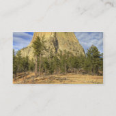 Nationaldenkmal von Devils Tower Visitenkarte (Rückseite)