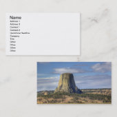 Nationaldenkmal von Devils Tower Visitenkarte (Vorne/Hinten)