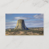 Nationaldenkmal von Devils Tower Visitenkarte (Rückseite)
