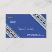 Nationale amerikanische Sioux Business Card Visitenkarte (Rückseite)