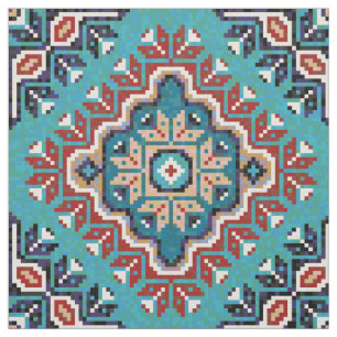 Nationale Amerikanische Ureinwohner Navajo Mosaic Stoff