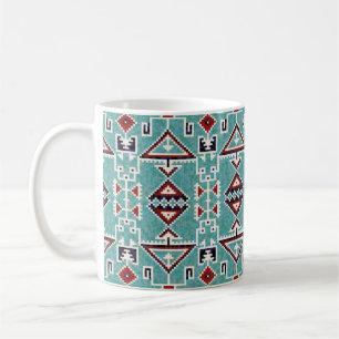 Nationale Amerikanische Ureinwohner Navajo Pattern Kaffeetasse