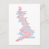 Nationale Anthem Postkarte (Vorderseite)