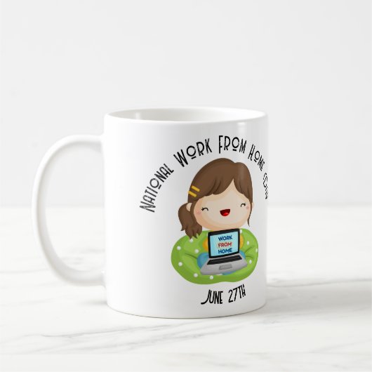 Nationale Arbeit an Zuhause Day Custom Kaffeetasse (Links)