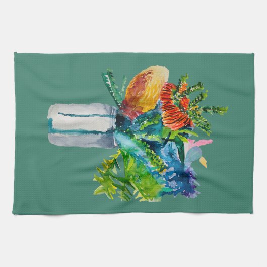 Nationale australische Blume Geschirrtuch (Horizontal)