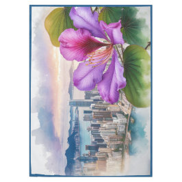 Nationale Blume Bauhinia (Hongkong) | m Tischdecke