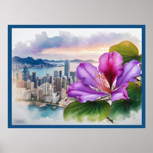 Nationale Blume Bauhinia (Hongkong) | Poster (Vorne)