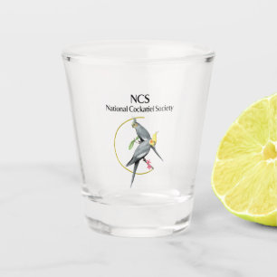 Nationale Cockatiel-Gesellschafts-Schnapsglas Schnapsglas